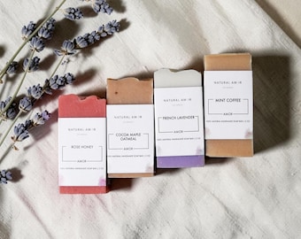 Mini Handmade Soap Bars | Natural Organic Soap | Small Self Care Gift