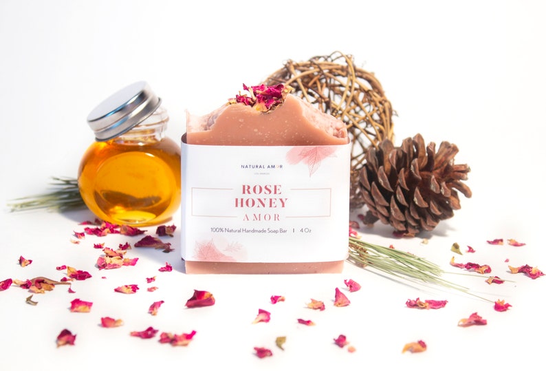 Our best seller soap Rose Honey is here! The natural rose geranium essential oil brings the amazing romantic rose scent with a hint of sweet vanilla. Real organic honey added to this amazing bar, which makes it gentle, soft and smooth on your skin.