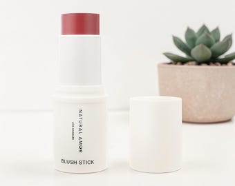 Blush Stick, Natural Makeup, Multi Use Lip & Cheek Tint, Vegan Blush, Made with Shea Butter, Jojoba Oil, Gift for Her
