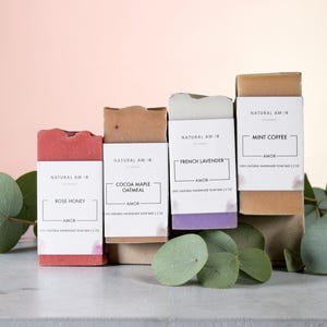 Mini Handmade Soap Bars | Natural Organic Soap | Small Self Care Gift