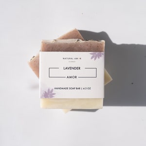 Lavender Handmade Soap Bar All Natural Organic Soap Birthday Gift Self ...