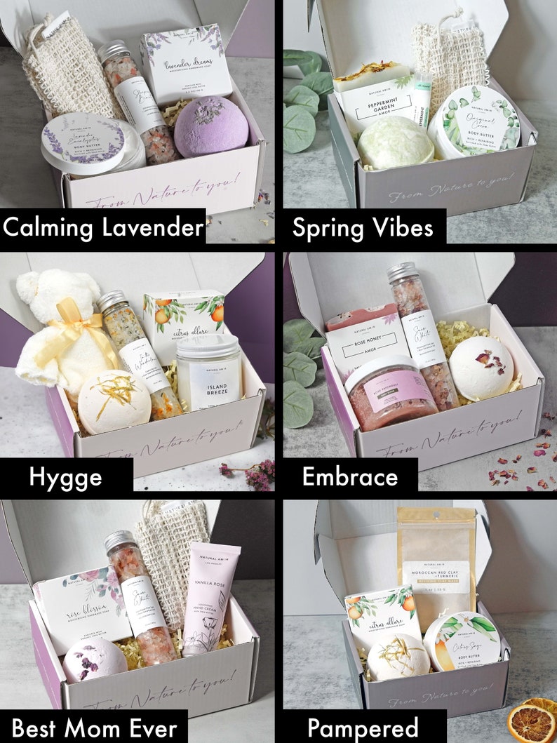 Time to Relax Spa Gift Box Gift Basket for women Thank you gift Care Package for women Mother's Day Gift image 9