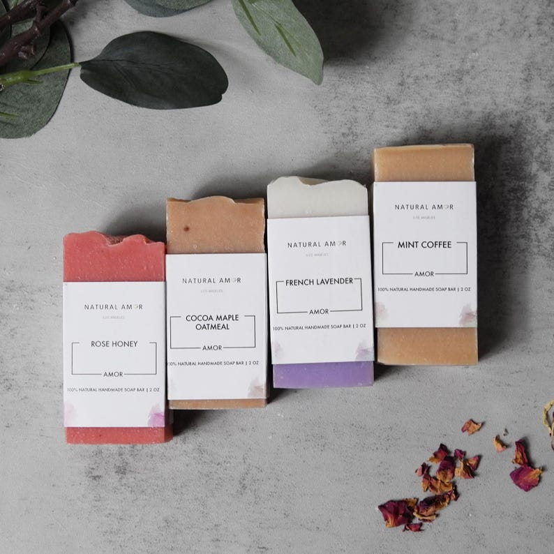 Mini Handmade Soap Bars, Natural Organic Soap Favors, Wedding Favor, Bridesmaid Gift, Baby Shower, Small Soap Gift, Sensitive Skin Friendly image 2