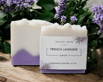 French Lavender Handmade Soap Bar | All Natural | Organic| Birthday Gift| Self care gift
