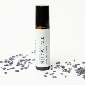 Pillow Talk Essential Oil Roller | 10ml | Lavender Sandalwood Blend | Relaxation & Calm| Aromatherapy Roll-On
