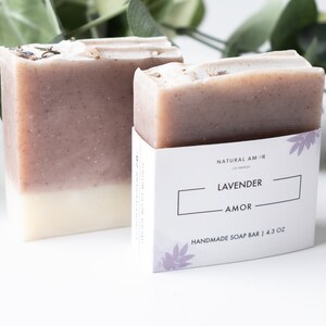 Lavender Handmade Soap Bar All Natural Organic Soap Birthday Gift Self ...