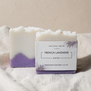 French Lavender Handmade Soap Bar | All Natural | Organic| Birthday Gift| Self care gift