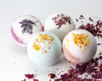 Natural Bath Bomb | Vegan Fizzy Bath Bombs| Spa Gift for her| Essential Oils Scented | Birthday Gift| Wholesale