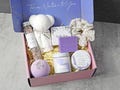 Lavender Care Package Gift| Rose Scented Spa Gift set|  Self care Gift| Handmade Gift for her| Gift Baskets for Women