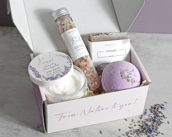 Embrace Bath Body Gift Set| Thank you| Mother's Day Gift| Rose| Lavender| Birthday Gift Box for Women| Gift for her