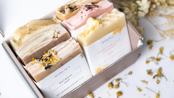 Artisan Handmade Soap Gift Box Personalized Gift Care Package for