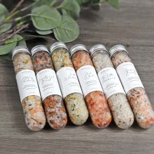 All Natural Bath Salt Spa Gift for Her Essential Oils Scented Gift for her Bridesmaid Gift Gift for Women image 2