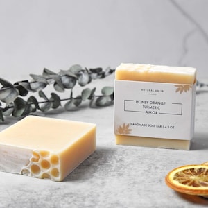 Turmeric Honey Orange Bar Soap | Organic Handmade Soap | Shea Butter| Natural Ingredients| Self Care Gift| Soap Gift immagine 7