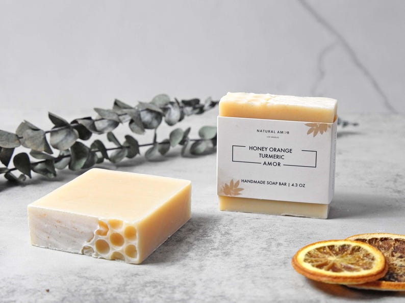 Turmeric Honey Orange Bar Soap | Organic Handmade Soap | Shea Butter| Natural Ingredients| Self Care Gift| Soap Gift immagine 7