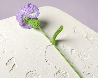 Crochet Carnation Flower, Handmade Knitted Flower, Forever Flower Gift, Teacher Gift, Appreciation Gift, Birthday Gift