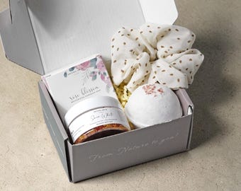 Thank You Spa Gift Box | Mini Self Care Package for Her | Employee Appreciation Gift | Corporate Gift