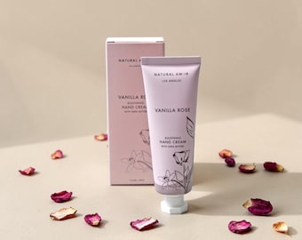 Nourishing Hand Cream with Shea Butter – Vanilla Rose| Lavender – Small Gift for Her