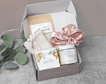 Hygge Spa Box | Cozy Self Care Set | Gift for Her | Small Spa Gift Box Under 30 | Birthday Gift