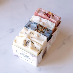 All Natural Soap Gift Box Organic Handmade Artisan Soap Self Care Personalized gift for her image 5