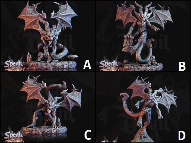Phlegethian Imp - DnD Miniature l 3D Printed Model l Monster l  Dungeons and Dragons l Demon Perfect Wargamer Gift