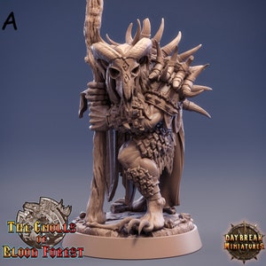 Gnolls Shamans - The Gnolls of the Blood Forest *POSE & SIZE OPTION* - Daybreak Miniatures - DnD - 9th age - rpg - Pathfinder