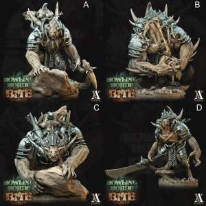 Griffes d&#39;Akata - Miniature du D&D l Modèle imprimé en 3D l Gnoll Ratman l Donjons et dragons parfait cadeau Wargamer