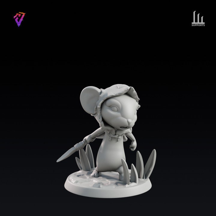 Mice Rogue - Job Hermes Creative 3D Printed Model l  Perfect Wargamer Gift