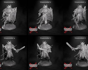 Unascended Warriors - Parasite Collectibles l DnD Miniatures  l 3D Printed Model l Beast Pathfinder l Tabletop RPG l