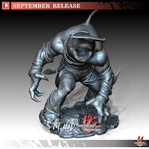 Shark-man 5  *SIZE & SET OPTION*  resin model  prey collection studio Perfect Wargamer Gift