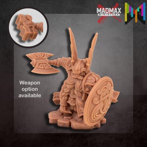 Dwarf Lord Hero Jarl of the High Peak - Durgin Paint Forge | 32mm | DnD, Pathfinder, TTRPG Perfect Wargamer Gift