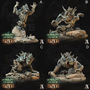 Traqueurs gnolls - Miniature du D&D l Modèle imprimé en 3D l Gnoll Ratman l Donjons et dragons Cadeau parfait pour les joueurs de guerre