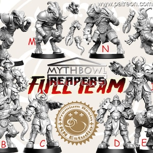 Reapers  - Fantasy Football Team  - RN Estudio  Mythbowl - Fantasy Football Perfect Wargamer Gift