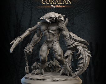 Bracyuron - Monster l DnD Miniature l 3D Printed Model l  Dungeons and Dragons l Sea folk l Crab Perfect Wargamer Gift