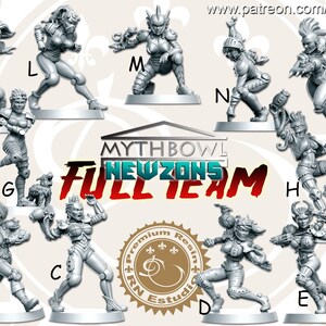 Newzones  - Fantasy Football Team  - RN Estudio  Mythbowl - Fantasy Football Perfect Wargamer Gift