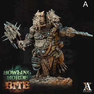 Gnoll Ettins - Miniature du D&D l Modèle imprimé en 3D l Homme-rat l Donjons et dragons Monster Cadeau Wargamer parfait