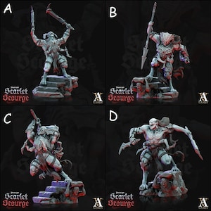 Frenzied Bloodspawn- DnD Miniature l 3D Printed Model l Archvillain Games l Beast Pathfinderl  Dungeons and Dragons l Vampires