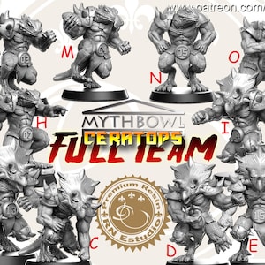 Ceratops  - Fantasy Football Team  - RN Estudio  Mythbowl - Fantasy Football Perfect Wargamer Gift