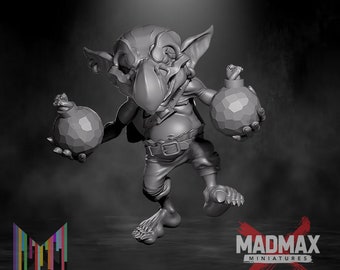 Goblin Raider A -  Durgin Paint Forge l DnD Miniatures l 3D Printed Model l Beast Pathfinder l