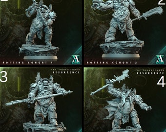 Rotting Cohort - The Transcended - Resurgence - Archvillain Games l DnD Miniatures  l 3D Printed Model l Tabletop RPG l