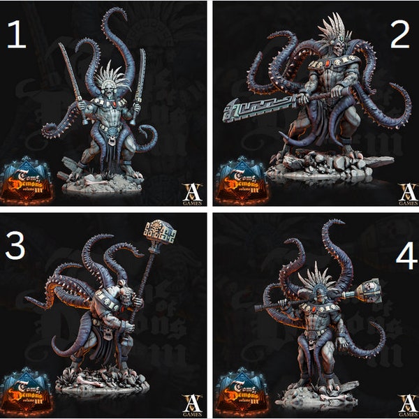 Qyintakla Abominations - DnD Miniature l 3D Printed Model l Archvillain Games l Beast Pathfinder l Tabletop RPG l Dungeons and Dragons