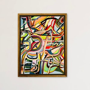 RECONSTRUCTION - Painting by artist - Acrylic painting- Abstract