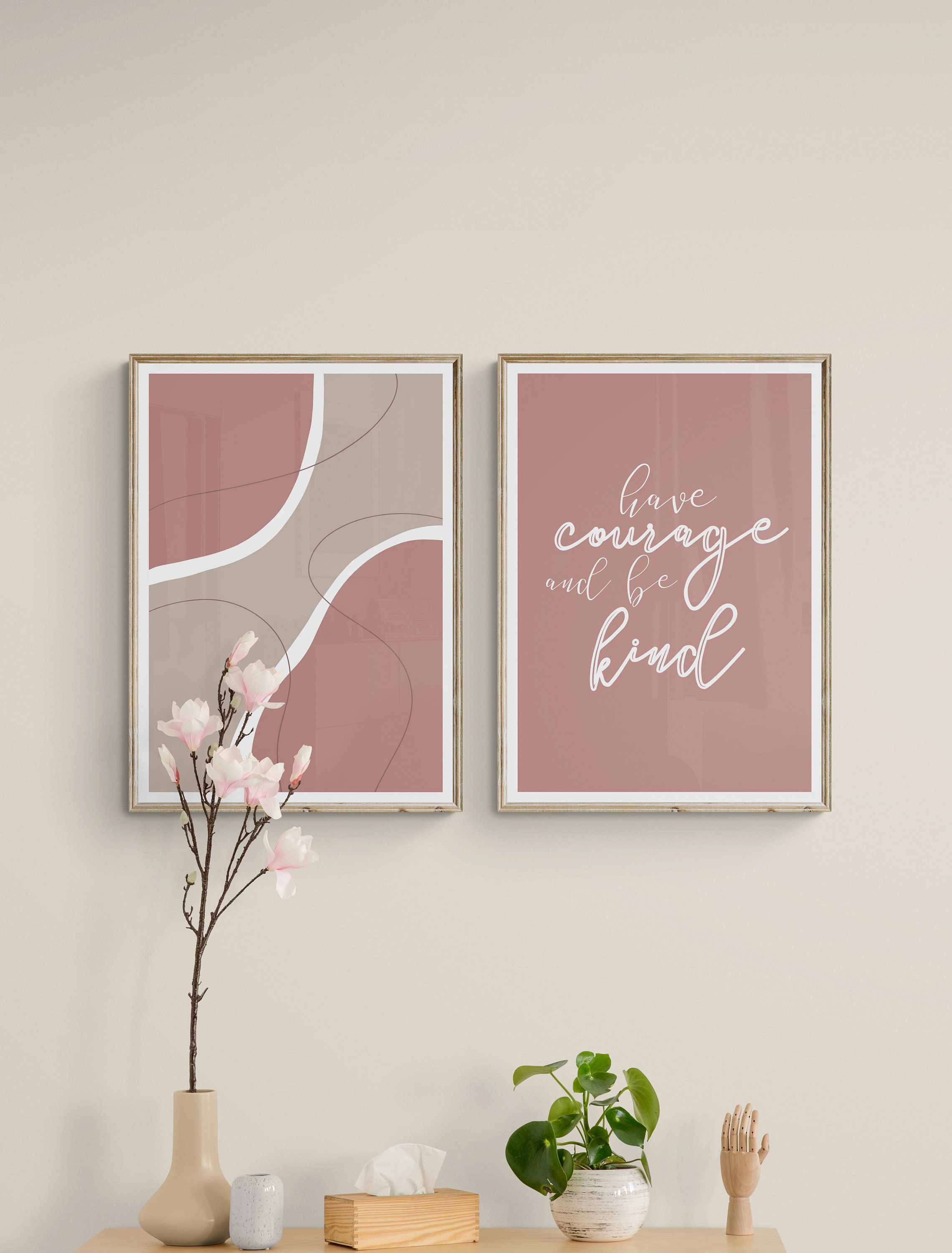 Quote Prints Two Piece Wall Art Set of 2 Prints Wall Art | Etsy