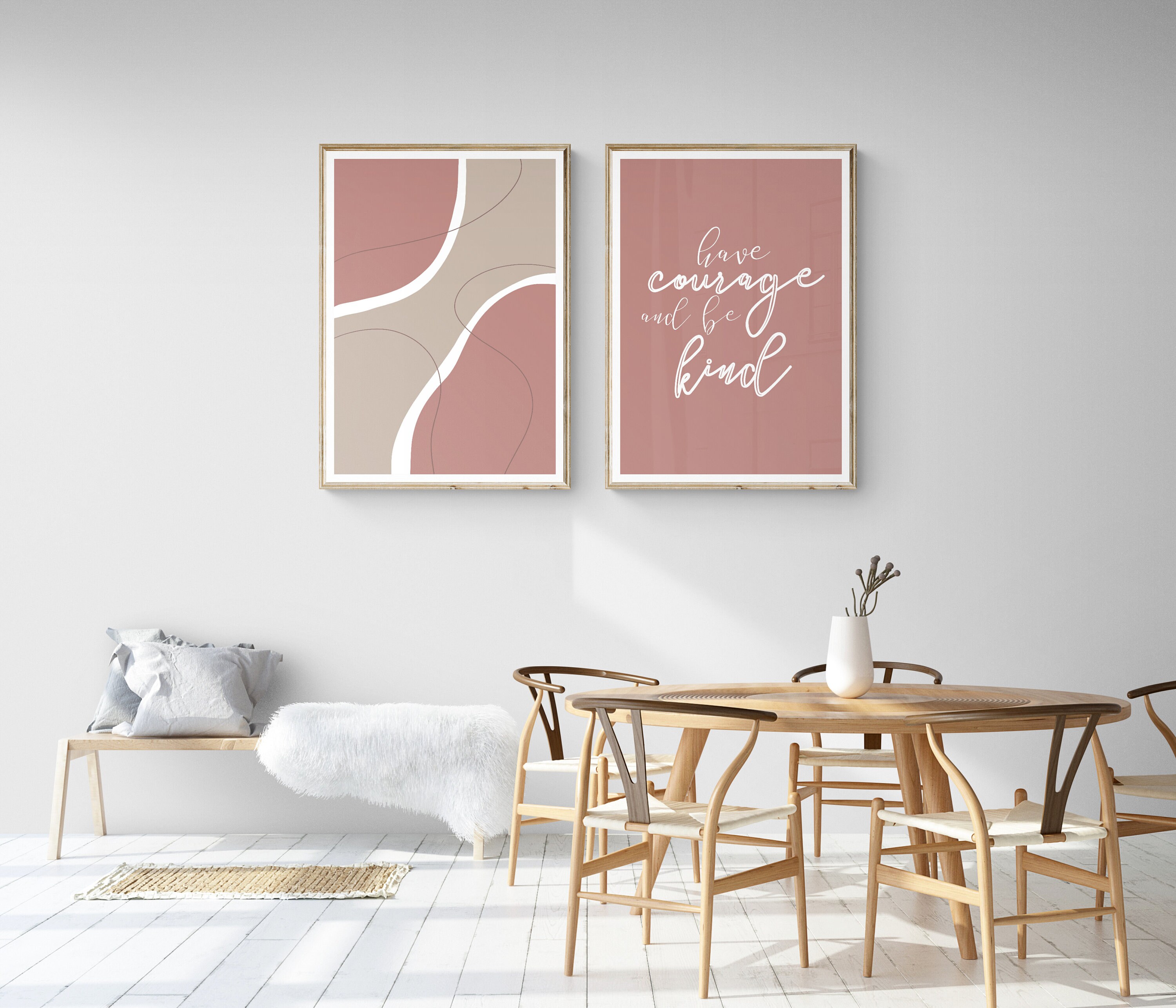 Quote Prints Two Piece Wall Art Set of 2 Prints Wall Art | Etsy