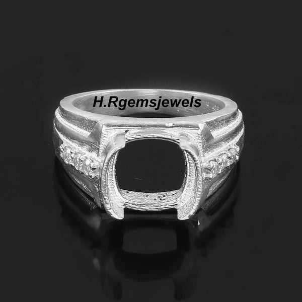 Mens Ring Setting Without Stone Etsy