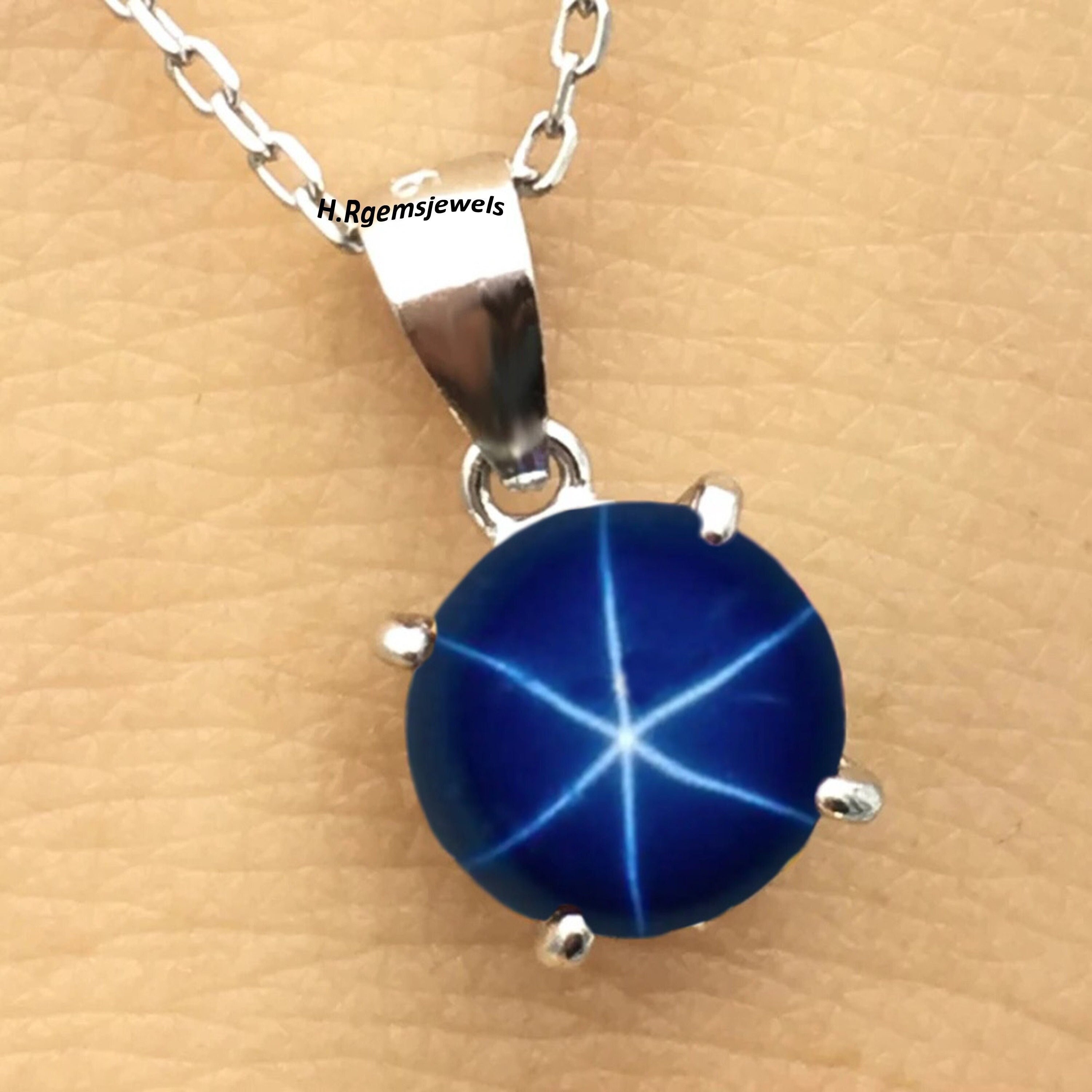 Genuine star hotsell sapphire necklace