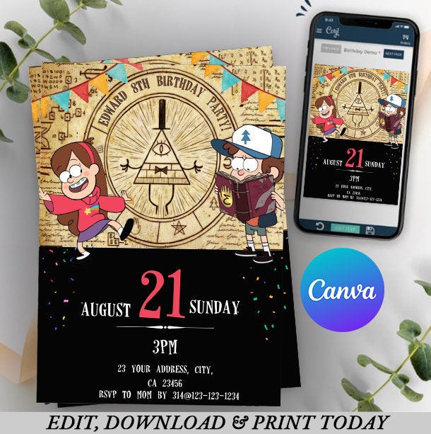 Gravity Birthday Invitation, Gravity Invite, Gravity Party Invitation ...