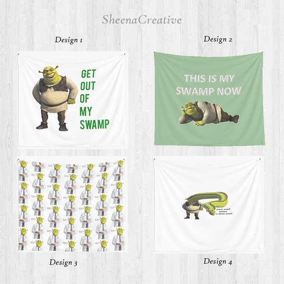 shrek wall tapestry