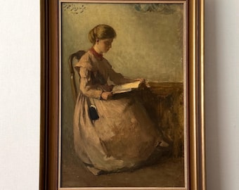 女性の肖像画 油彩 金色フレーム 女性の肖像画 油彩 金色フレーム 19世紀の女性の肖像画の油絵 - 金枠