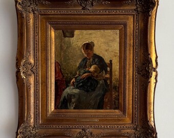 女性の肖像画 油彩 金色フレーム 19世紀の女性の肖像画の油絵 - 金枠のアンティークアート - Etsy 日本