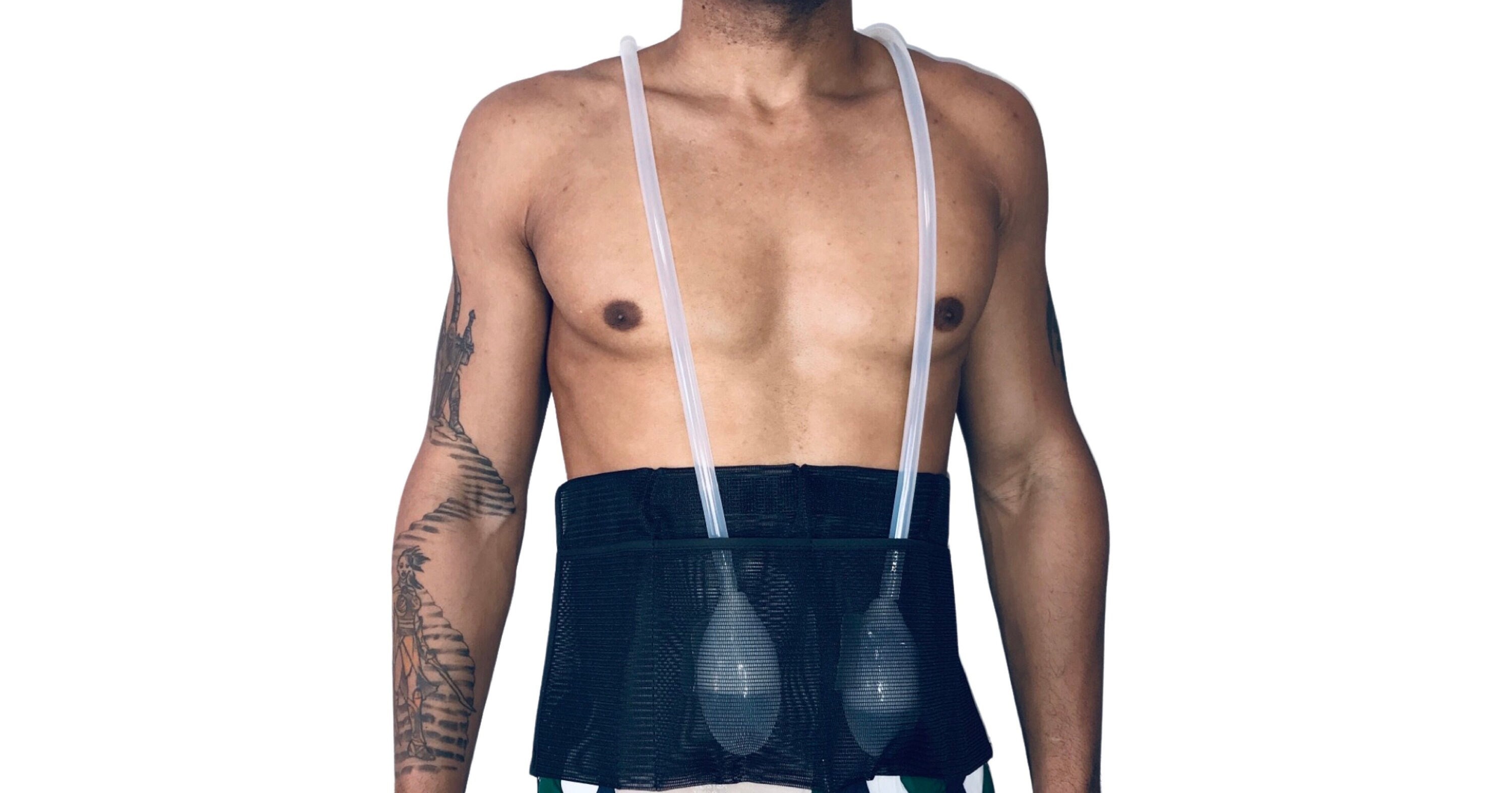 BRMDT Mastectomy Drain Holder with Shower Bag, Apron Style Drain